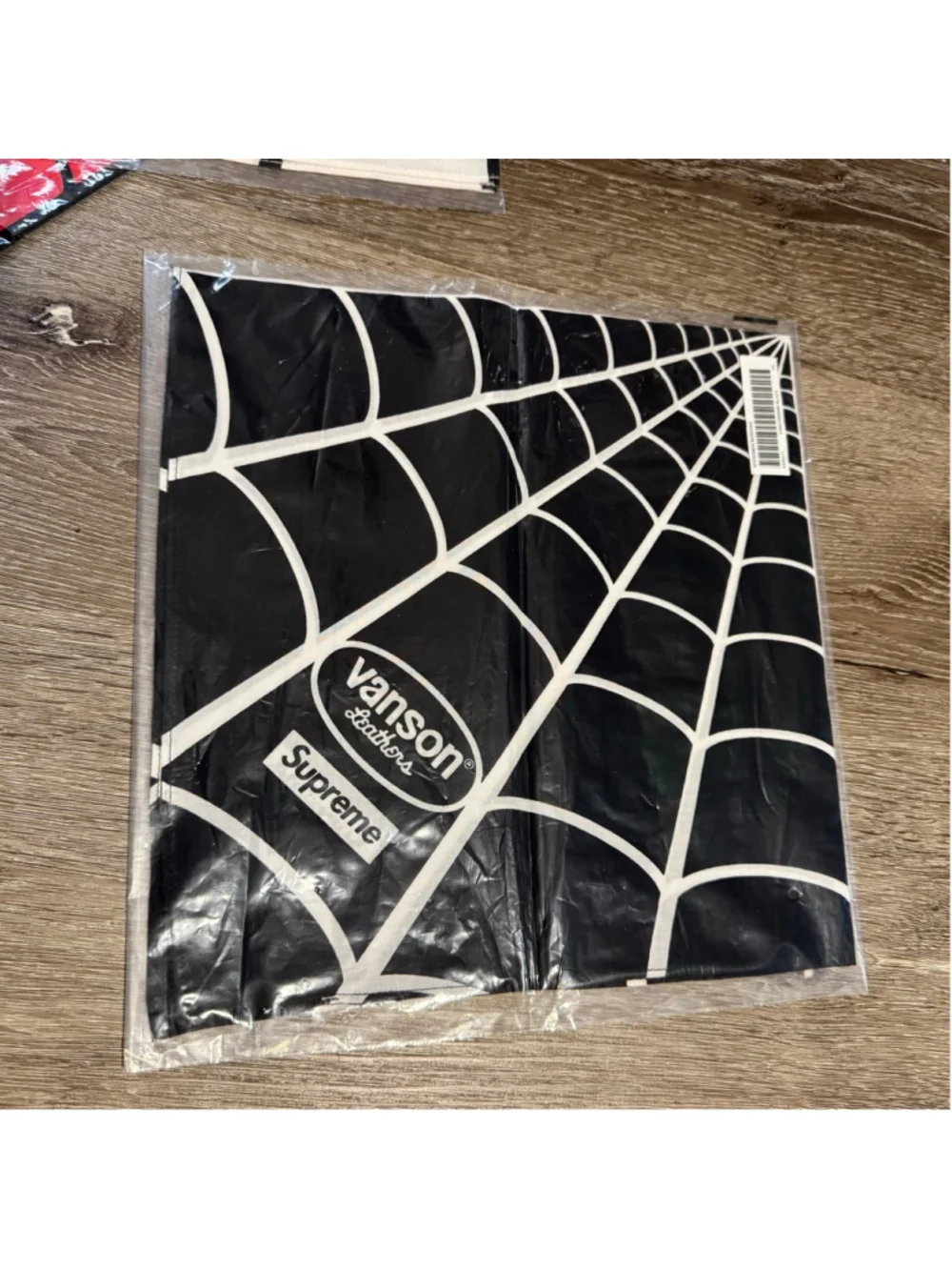 Supreme X Vanson Leathers X Spider-Man Bandana Black White Red Set Of 3 Bundle
